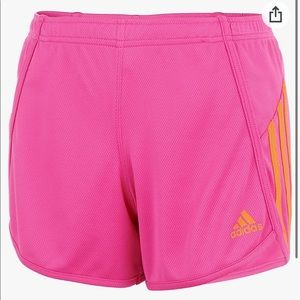 Girls Adidas Pink Athletic Shorts